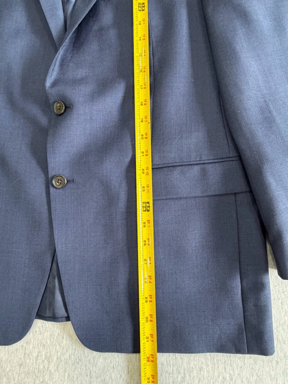 Lauren Ralph Lauren Suit Mens 44R Navy Blue 2 Button Wool Pants 38x28 Preppy